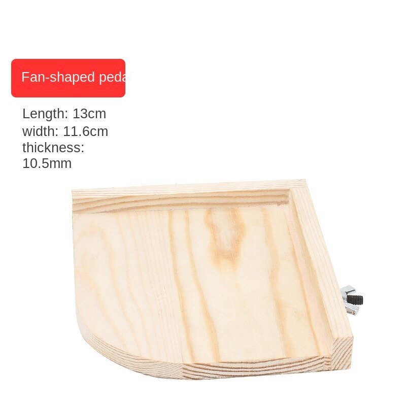 Plateau en bois pour perroquet, rond, Rectangle, plateau en bois, support, jouets en pin naturel, fournitures pour perche à oiseaux, tremplin ZA259: color2