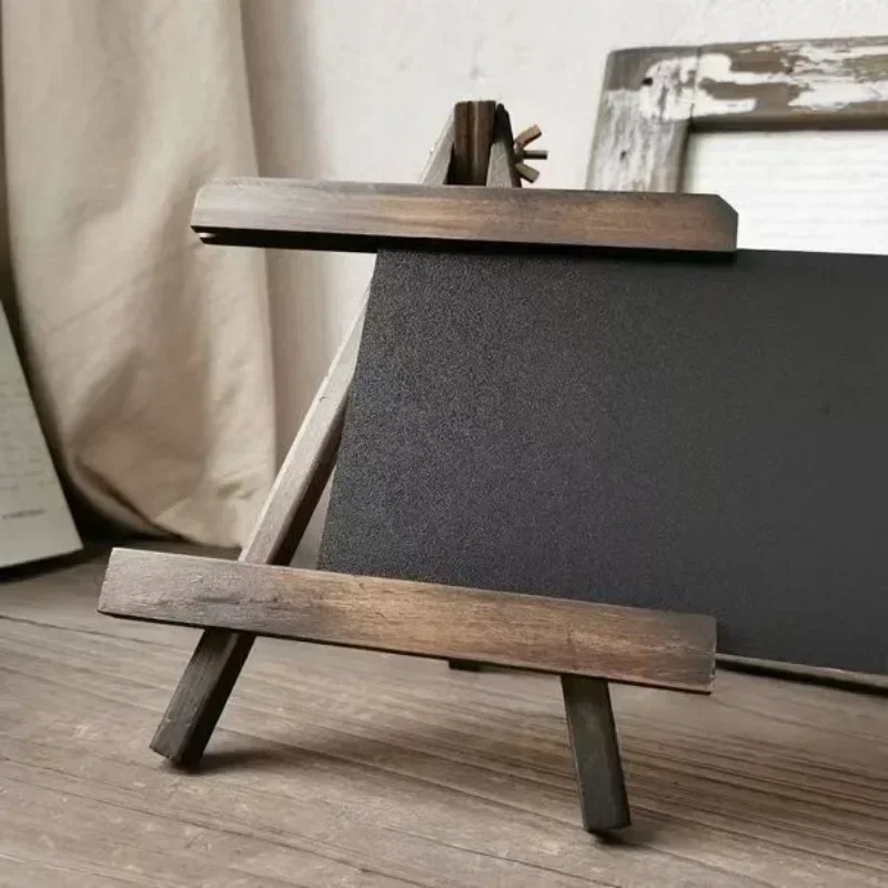 Pizarra pequeña Vintage, tablero de mensajes para mostrador de Bar, decoración de escritorio, pizarra de madera, tablero de mensajes pintado a mano