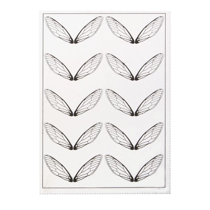 8 pièces libellule cigale papillon ailes bricolage boucles d'oreilles ailes simulées breloque bricolage pendentif boucles d'oreilles fabrication de bijoux