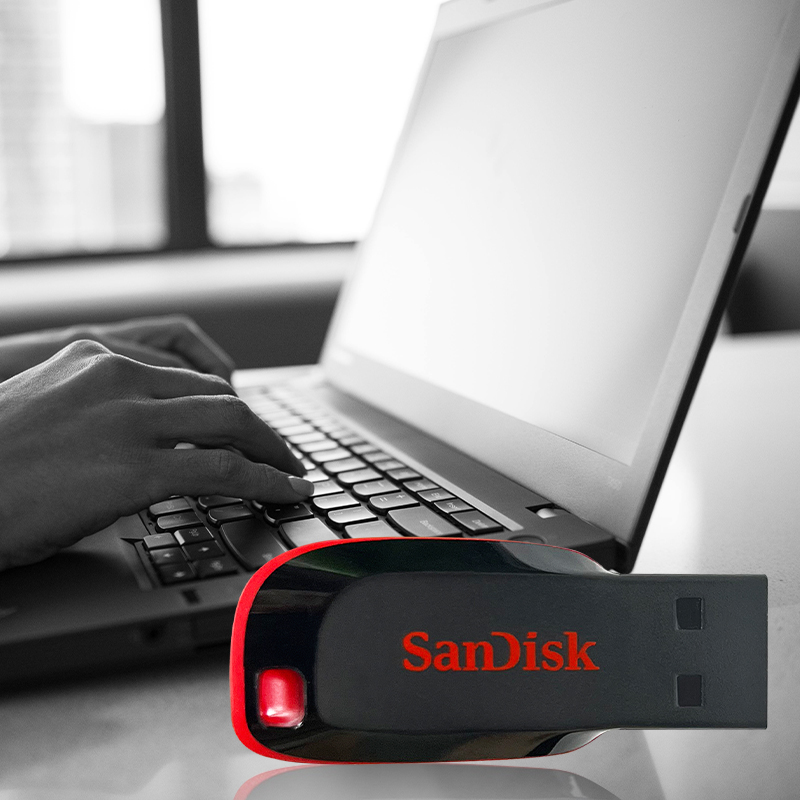 SanDisk Cruzer Blade USB 2.0 CZ50 USB Flash Drive 128GB 64GB 32GB 16GB Originele Pendrive basisopslag Memory Stick U Disk