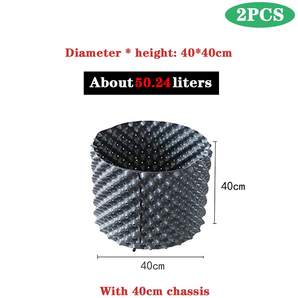 Luftbeskjæringe plante rotkontroll barnehagepotter trener rask råtne vokse container hage tre bonsai transplantasjon verktøy rask nersery potte: D 40 x h 40cm