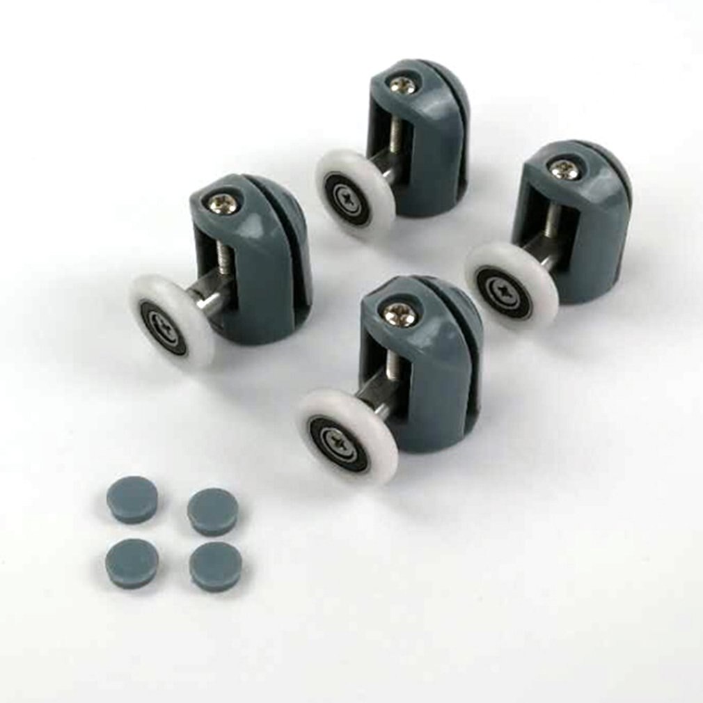 Douchecabines met rolluiken, enkel wiel, nylon stuiterwiel, katrol voor glazen schuifdeuren in de badkamer: Boven wiel 25mm