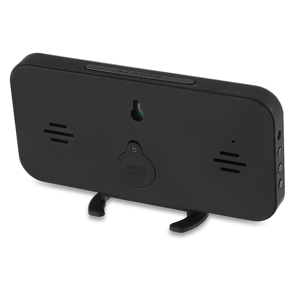 Sensor USB Modern Digital Clock LED Digital Alarm Table Clock Brightness Adjustable for Home Office Hotel Light