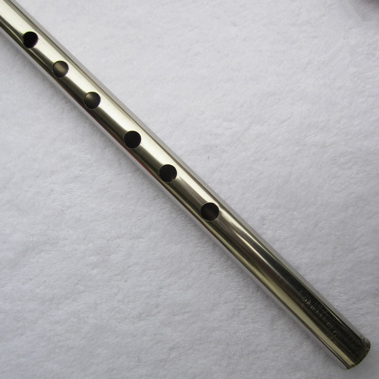 Flauta de acero inoxidable, instrumento Musical tradicional chino Dizi como Flauta de bambú en F Key, Flauta transversal para principiantes