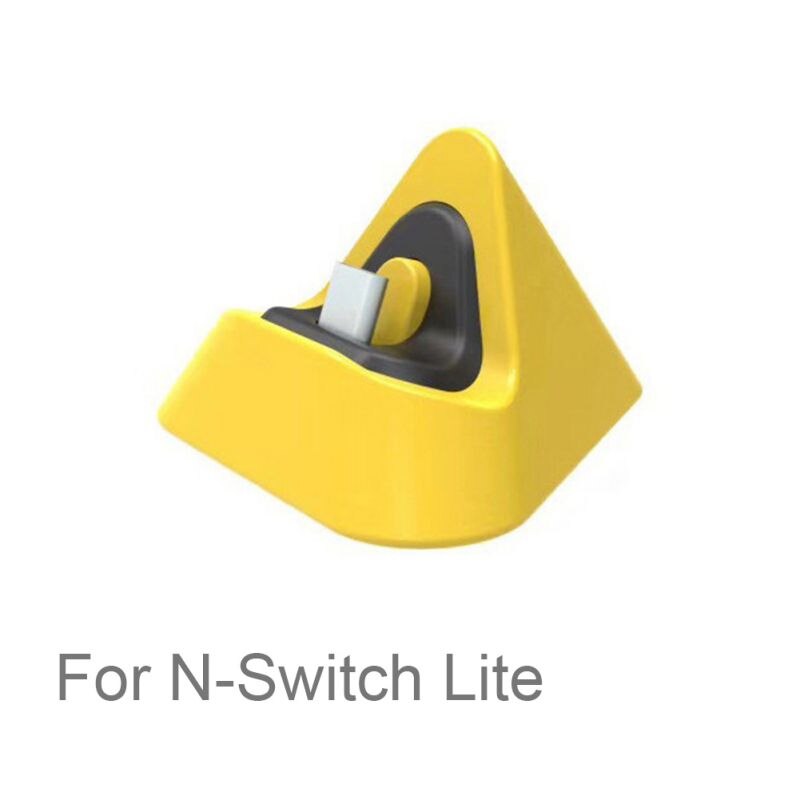 Para nintendo switch host base de carregamento universal para switch lite game console portátil triângulo carga rápida stands