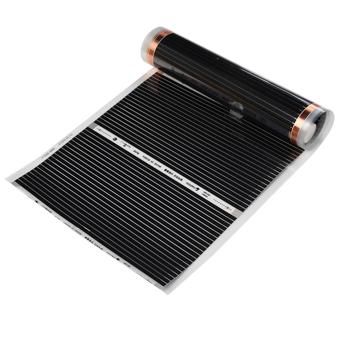 Practical Crystal Carbon Fiber Infrared Heating Film 50cmx2m Healthy Floor Heating Infrared Underfloor Heating Mat