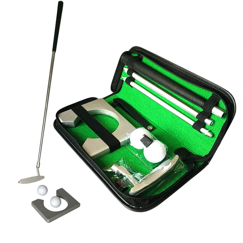 3-section Foldable Right/Left Handed Golf Putter Club Portable Putting Tool Golf Practice Training Tools