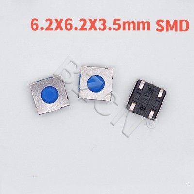Micro-interrupteur à bouton-poussoir tactile, SMD 2, 4 broches, 3x4mm, 3x6mm, 4x4mm, 3x4x2.5, 3x6x4.3, 3x6x2.5, 10 pièces * 6*3.5 4*4*0.8 4*4*3.0 MM: Ivoire