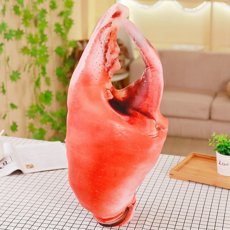Creatieve Simulatie Voedsel Kussen Kip Klauw Bamboe Schieten Granaatappel Pompoen Grote Kussen Pluche Speelgoed Voor Kinderen: Crayfish