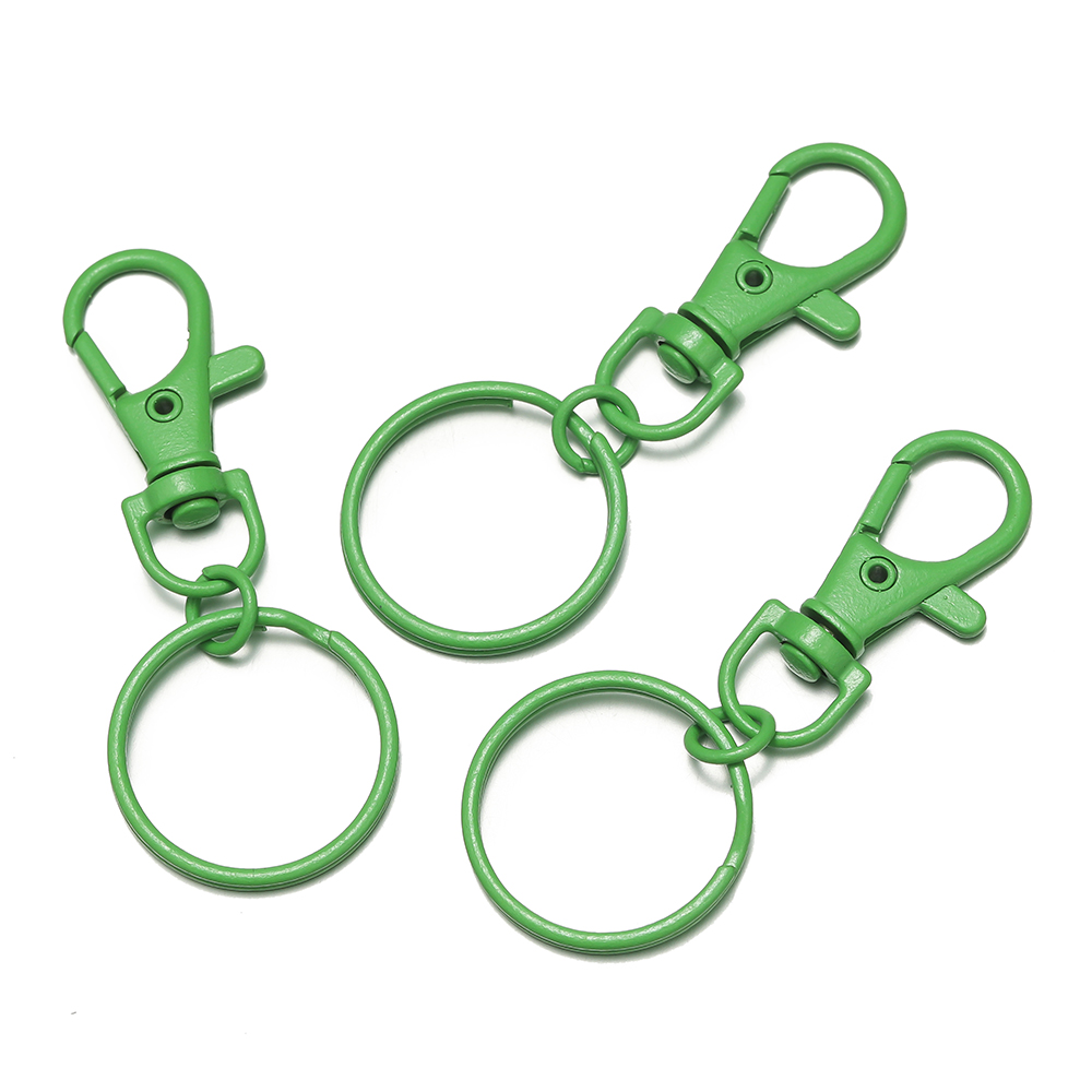 5/10pcs Multicolor Keyring Lobster Clasp Hooks With Adjustable Buckle For Making Keychain DIY Bags Doll Hook Jewelry Accessories