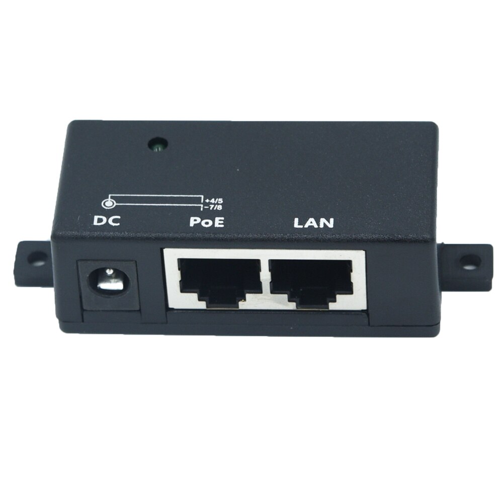 1 portti 10/100 seinäasennusvirta ethernet poe -suutin virtalähteellä 48v 30w mukana: poe -1-48 v 30w