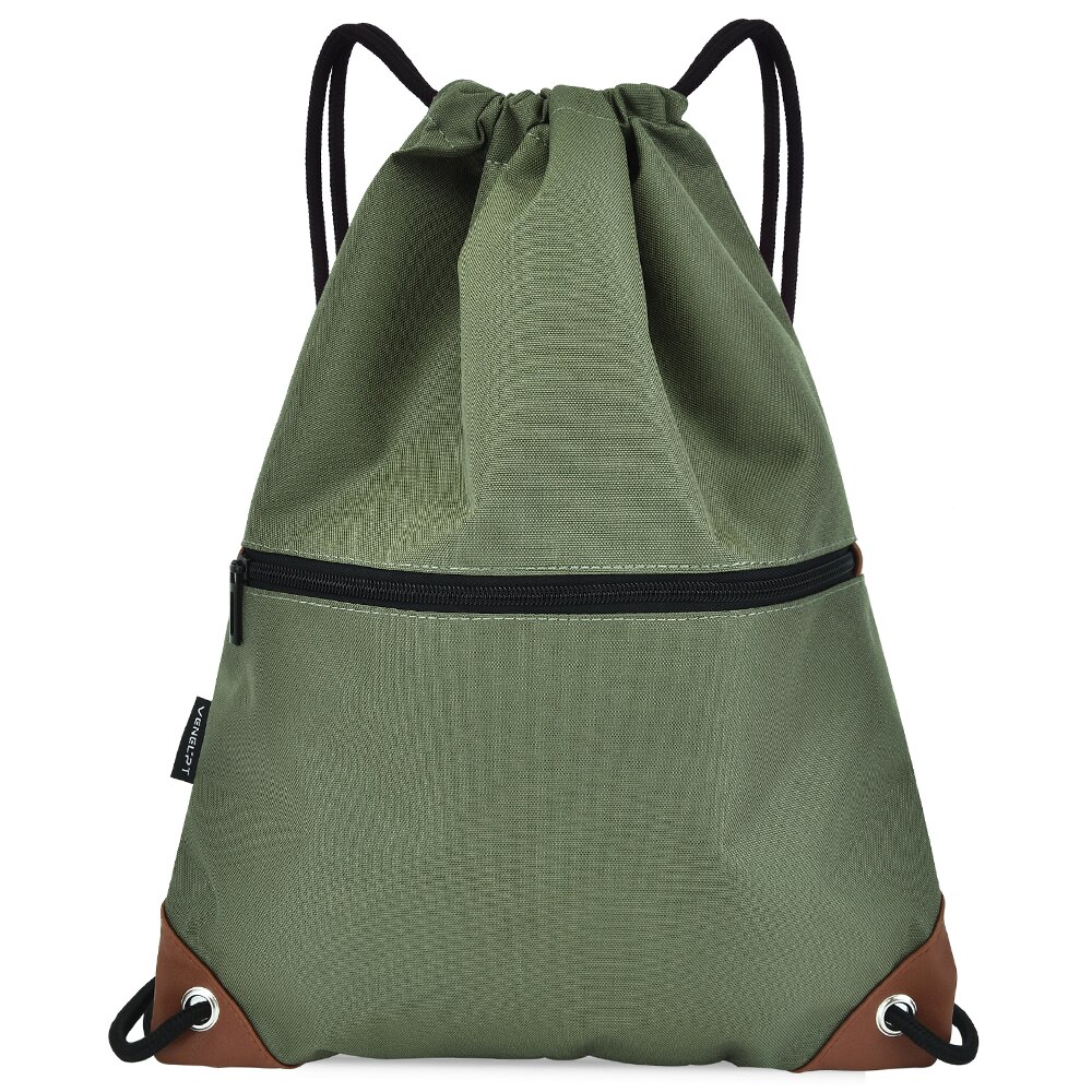 Mochila De gimnasio resistente al agua con cordón, bolsa de cubo con bolsillos con cremallera, ligera, bolsa deportiva: Gym Sack 1