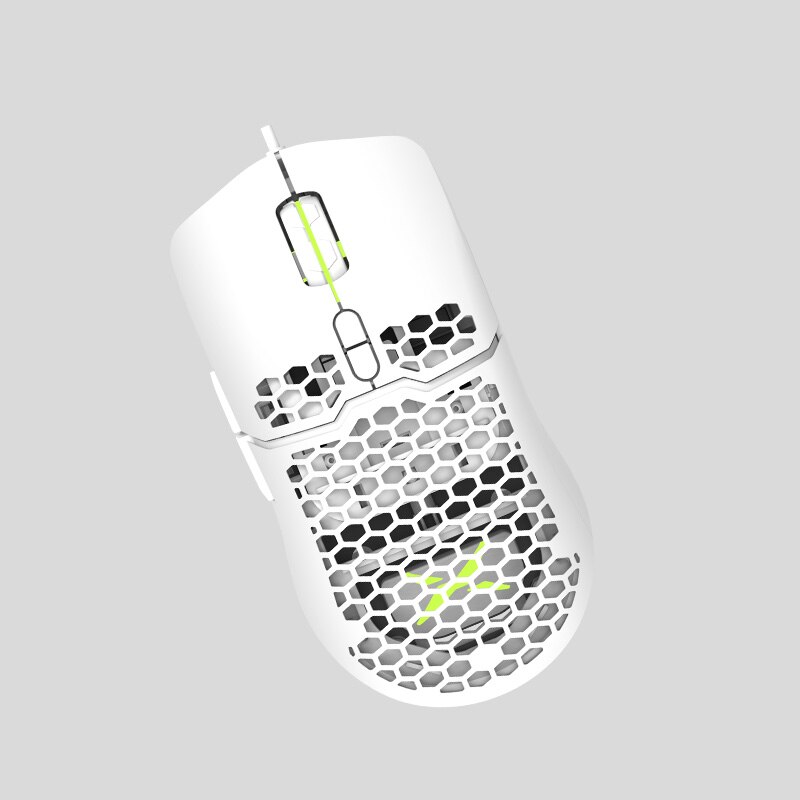 Delux  m700 67g pmw 3389 lätta trådbundna möss gamingmus rgb 7 knappar helt programmerbar honeycomb ihålig mus gamer