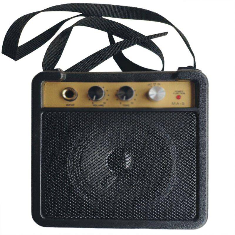 1 st 5w elektrisk förstärkare för gitarrförstärkare högtalare med 6.35mm ingångar 1/4 tums hörlursutgång stöder justering av volymton: Default Title