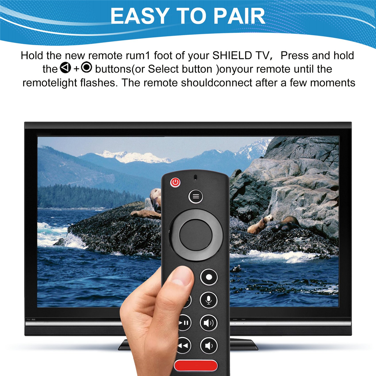 Mando a distancia por voz para TV NVIDIA Shield Pro, Control remoto Stb con función de voz, , ,