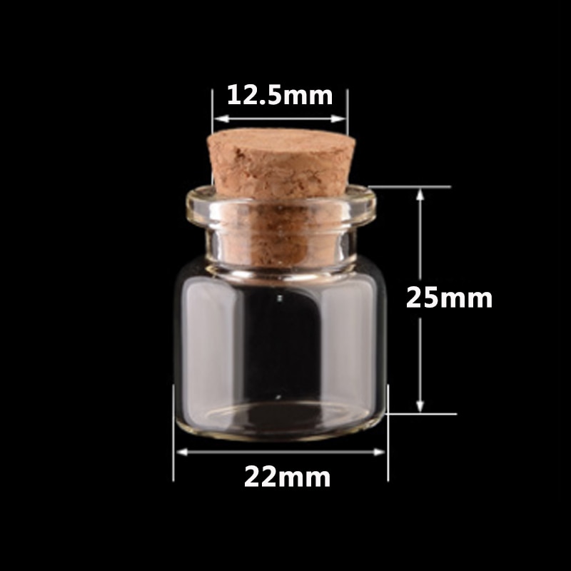 10 24*12mm kleine glasflaschen weckglas nachricht flasche günstige Kork flasche DIY kleine glas flasche Mini Container