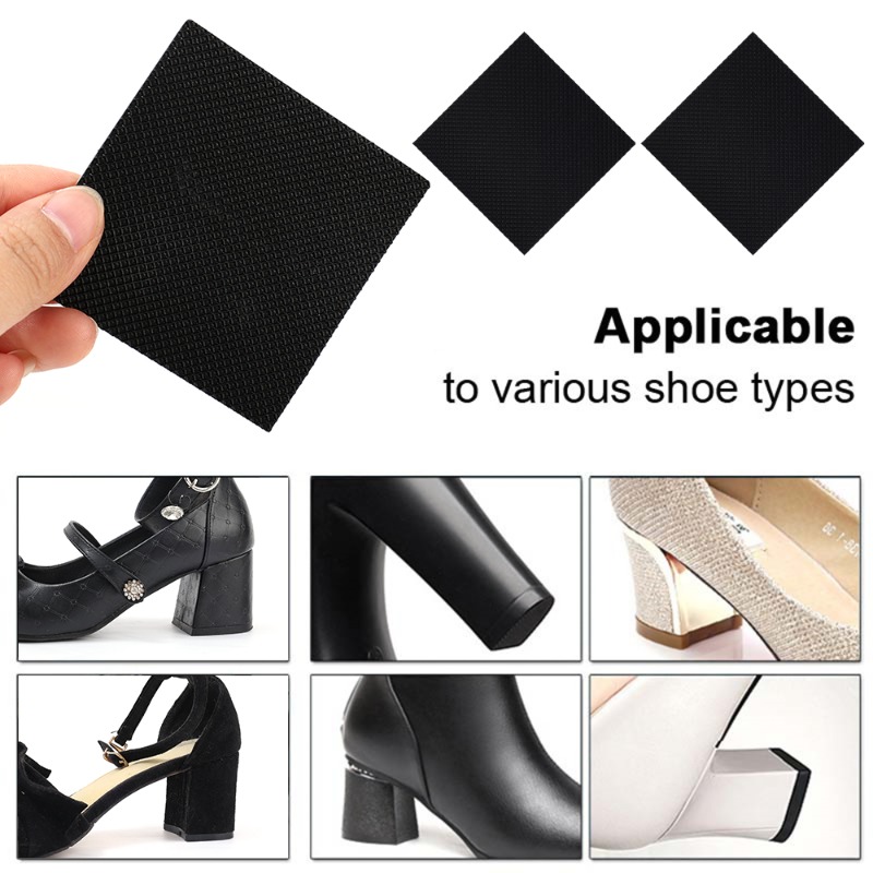 Women Outsole Pad Oxford Frosted Sticker Shoe Bottom Patch Pads Shoes Accessories High Heel Anti-slip Shoe Protector 2/20pcs