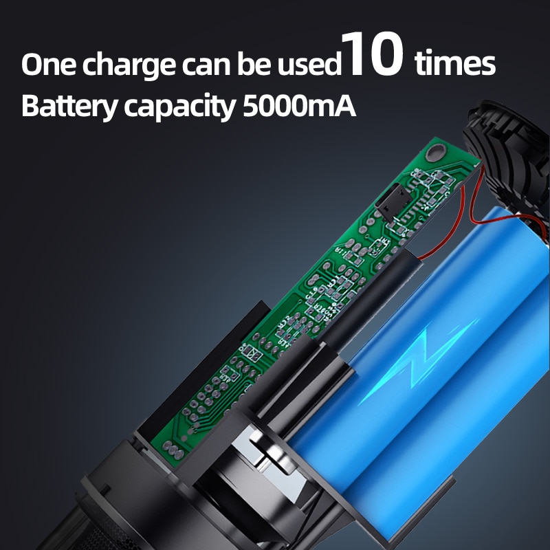 TIOODRE 5000mA Car Vacuum Cleaner Wireless Handheld Auto Vacuum Cleaner Robot For Car Interior Home Computer Cleaning Portable