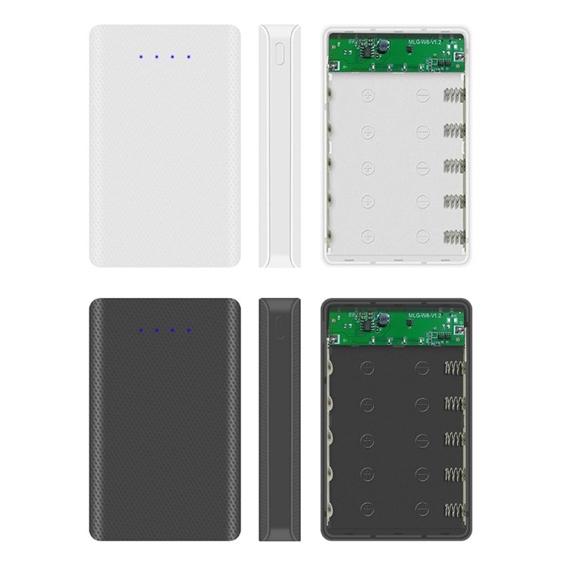 DIY 5x18650 Batterij Case - Powerbank Shell - Externe Doos - Indicator - Draagbaar