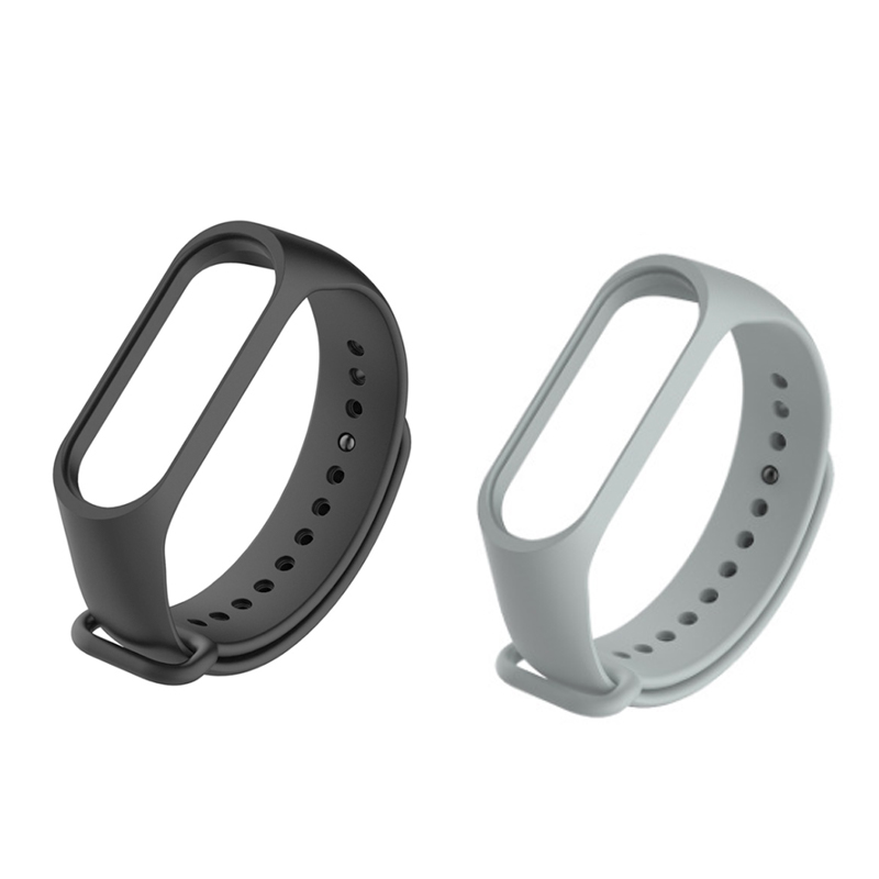 Watchbands For Xiaomi Mi Band 7 6 5 4 3 starp Wristband Silicone Bracelet Wrist Straps combination Smartwatch Accessories: XL / silver white