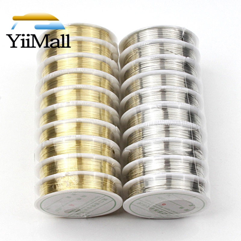0.2-1mm Copper Wire Beading Cord String Jewelry Findings DIY String For Jewelry Making Necklace Bracelet