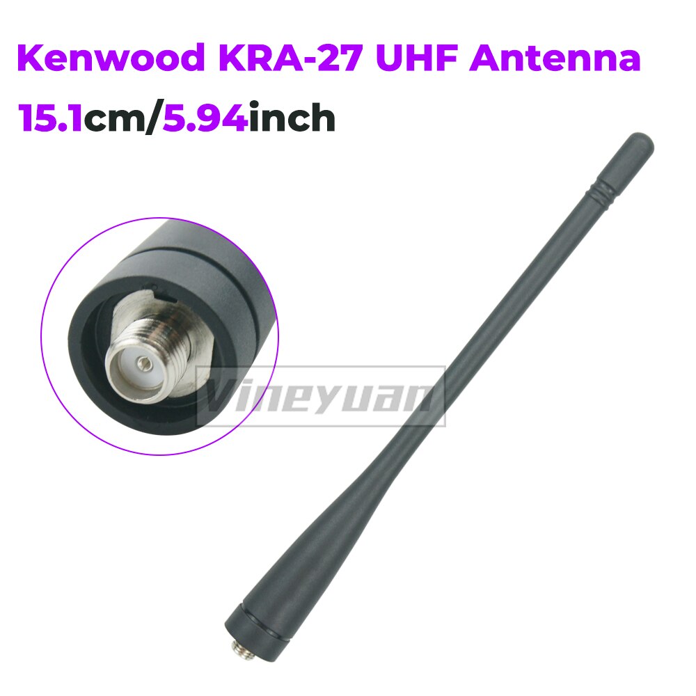 Kenwood KRA27 UHF Antenne für Kenwood TK372 TK3160 TK3170 TK3173 TK3180 TK3300 TK5310 TK3206 TK3207 Helical Antenne 400-470 MHz