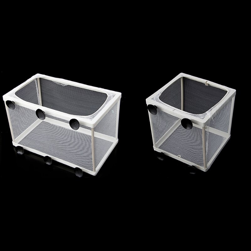 Aquarium Aquarium Guppy élevage éleveur poisson bébé gaze piège boîte isolateur S/L P0RE: 26.3x15x16cm
