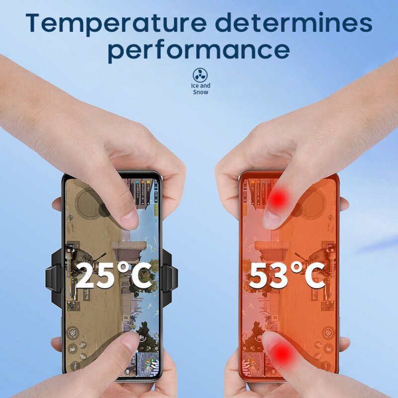 Universal Mobile Phone Game Cooler System Cooling Fan Gamepad Holder Stand Radiator For iphone Xiaomi Huawei samsung phone