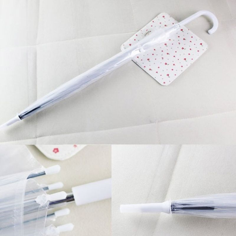 Paraguas transparente con forma de cúpula de burbuja para exteriores, sombrilla a prueba de viento, decoración de deshierbe de princesa, G5GB