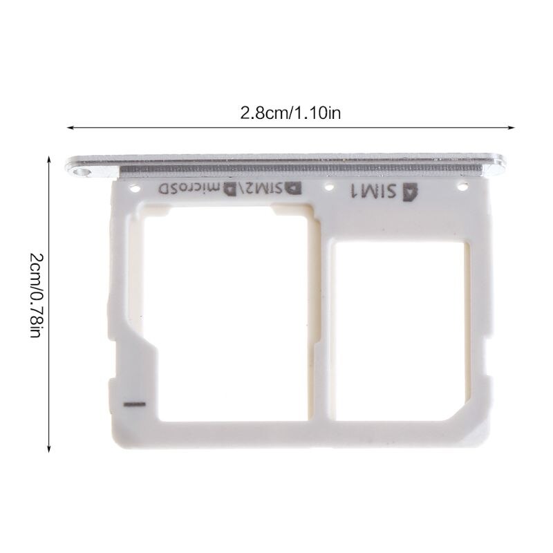 Dual Sim Micro Sd Card Tray Slot Voor Samsung Galaxy A3 A310 A5 A510 A7 A710 Kaartlezer houder
