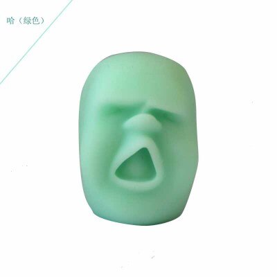 5 Stijlen Leuke Menselijk Gezicht Bal Knijpt Emotie Vent Pop Volwassenen Kids Stress Reliever Stress Relief Speelgoed Fidget Speelgoed Squishy speelgoed: green 3