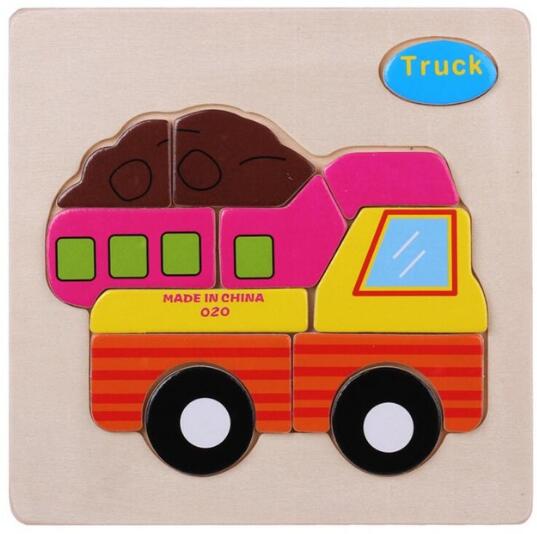 Baby Spielzeug Holz Puzzle Nette Cartoon Tier Intelligenz Kinder Bildungs Gehirn Teaser Kinder Tangram Formen Jigsaw: Model 19