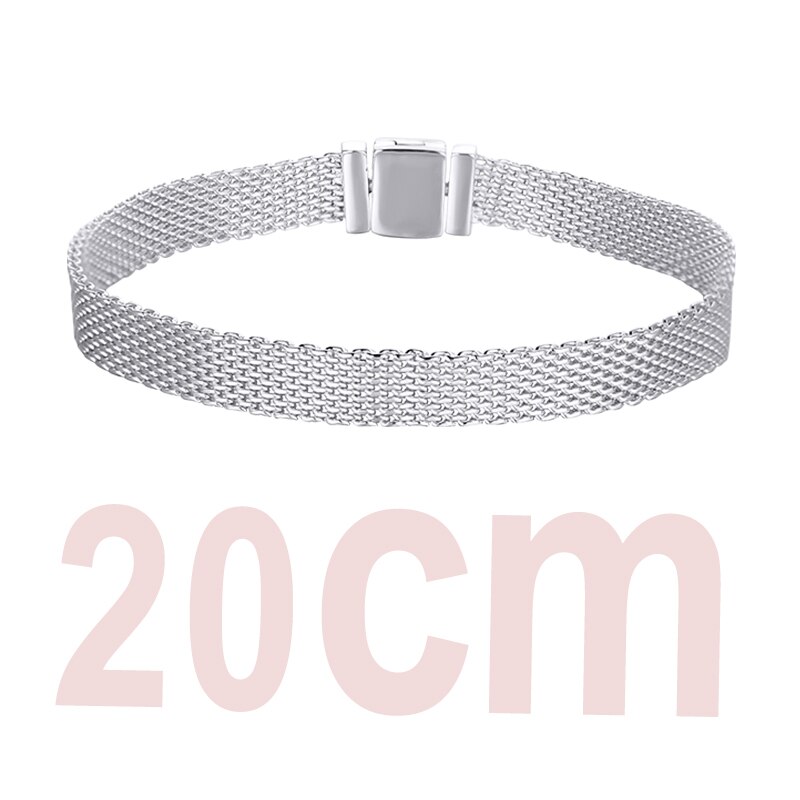 Breloques en argent Sterling 925 étoiles, amour lune, bracelet en argent Original, réflexion, bijoux pour femmes: CBP013-20