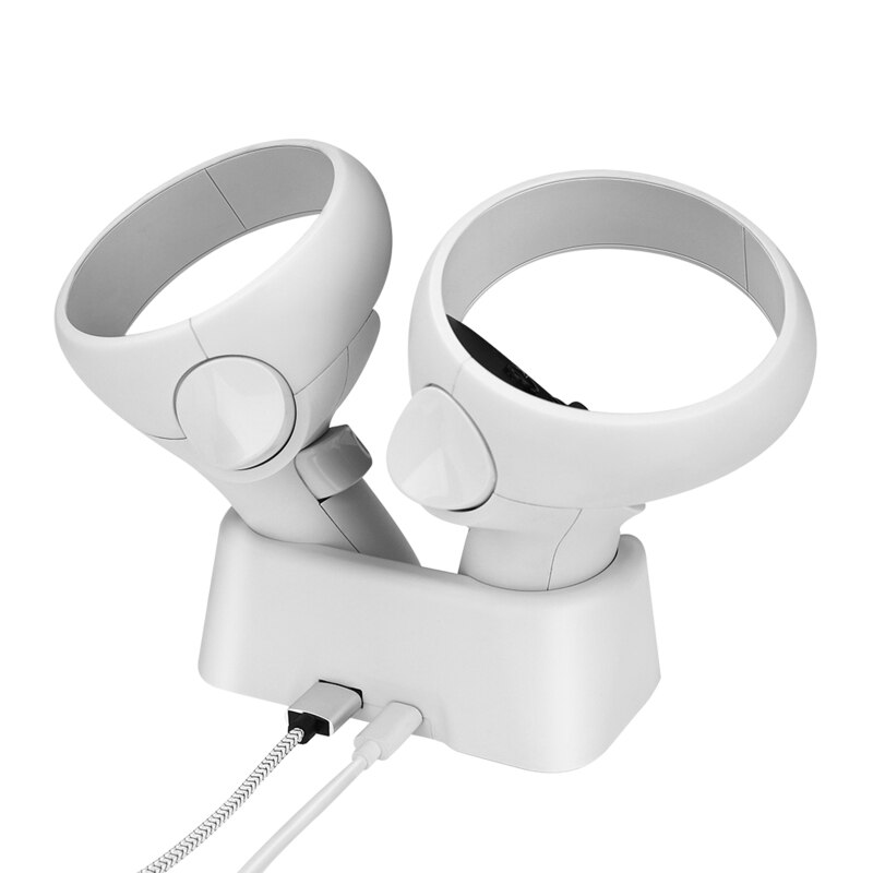 Magnetische ladestation, kompatibel mit oculus quest 2 vr zubehör, einfache ladebasis für zuhause mit usb-c-eingang