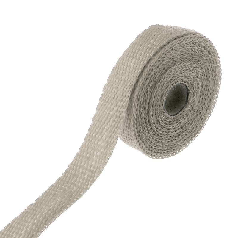 5M Car Motorcycle Turbo Manifold Heat Exhaust Wrap Tape Thermal Stainless Ties