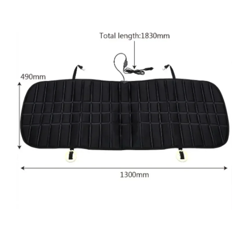 Juste de siège de voiture automatique métropolitaine, coussin de siège arrière, coussins chauffants, coussins chauffants, polymères de siège chauffants automatiques, coussin chauffant électrique, 12V