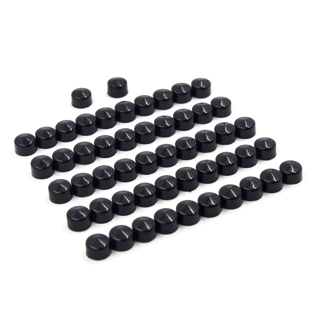 Eftermarknad motorcykel del 77 stycken svarta kepsar lock kit för 04-15 harley sportster motor &amp; diverse bultmutter krom: Mt247-021- bk