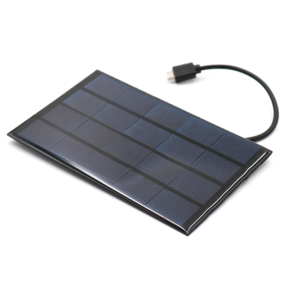 Micro USB Android Solar Panel 2W 5V Solar Cells Charger Pane Fast DIY Outdoor Battery Polysilicon Portable Travel Tablet