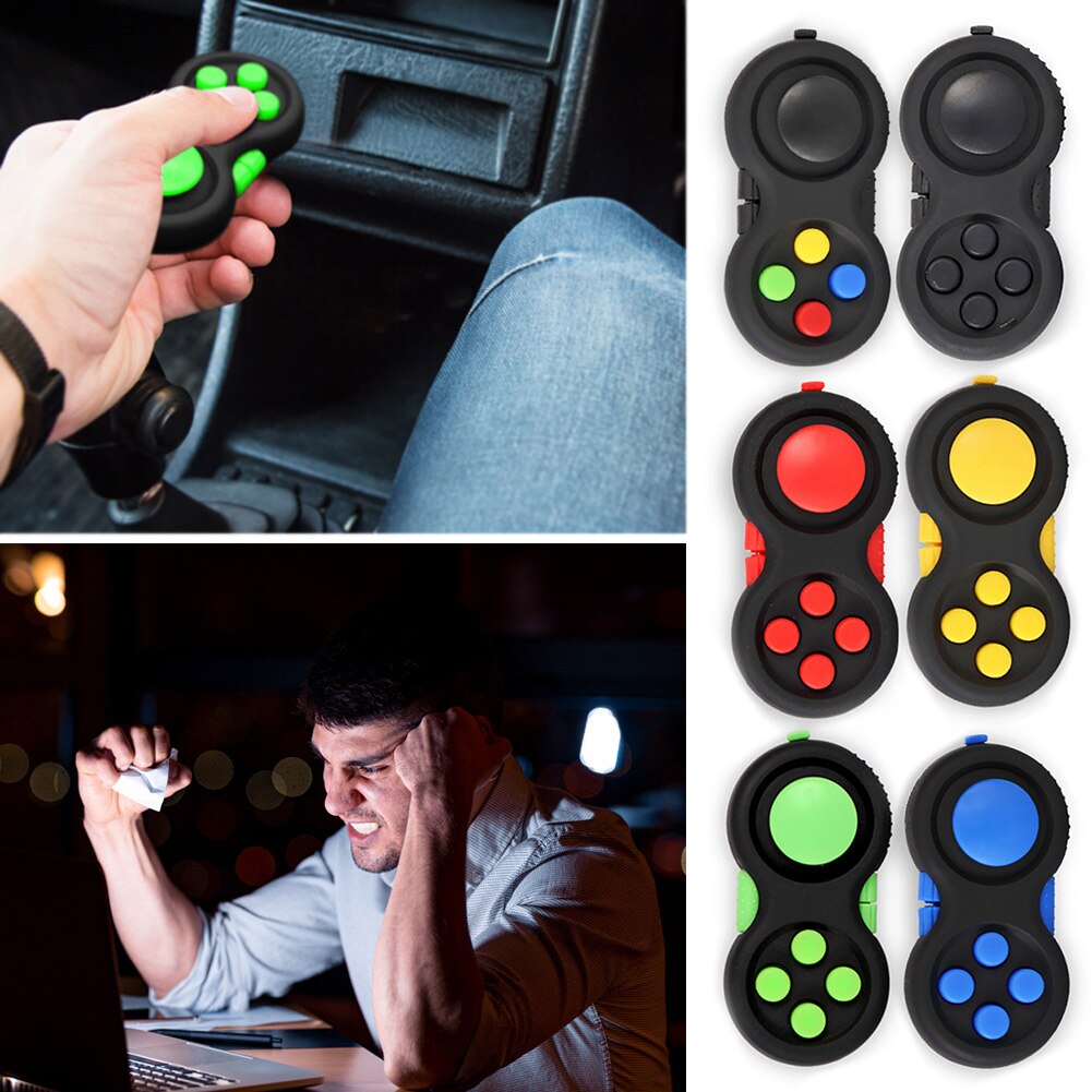 Game Fidget Pad Stress Reliever Squeeze Fun Magic Desk Toy Handle Decompression Key Mobile Phone Accessory