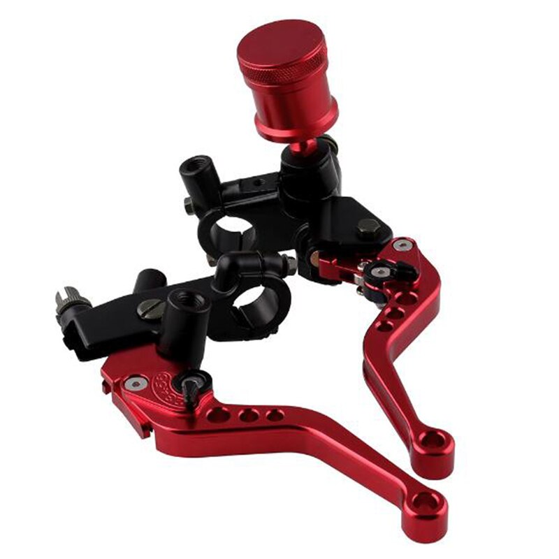 Motorcycle modified brake clutch CNC hydraulic disc brake clutch brake handbrake lever: Red