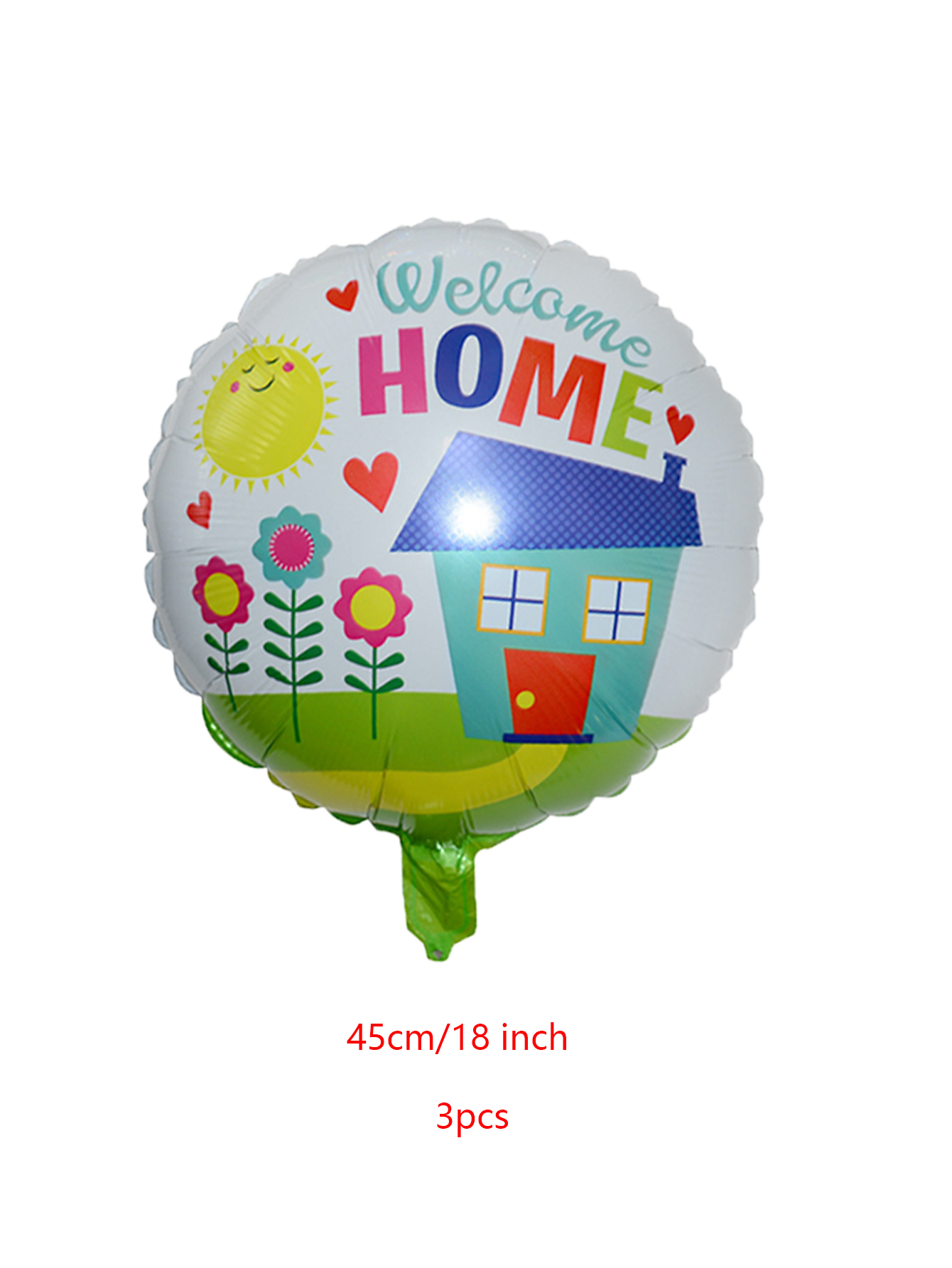 3 Stuks 18 Inch Ronde Thuis Folie Ballonnen Huis Luchtballon Terug Naar School Decoraties Thuis Feestartikelen