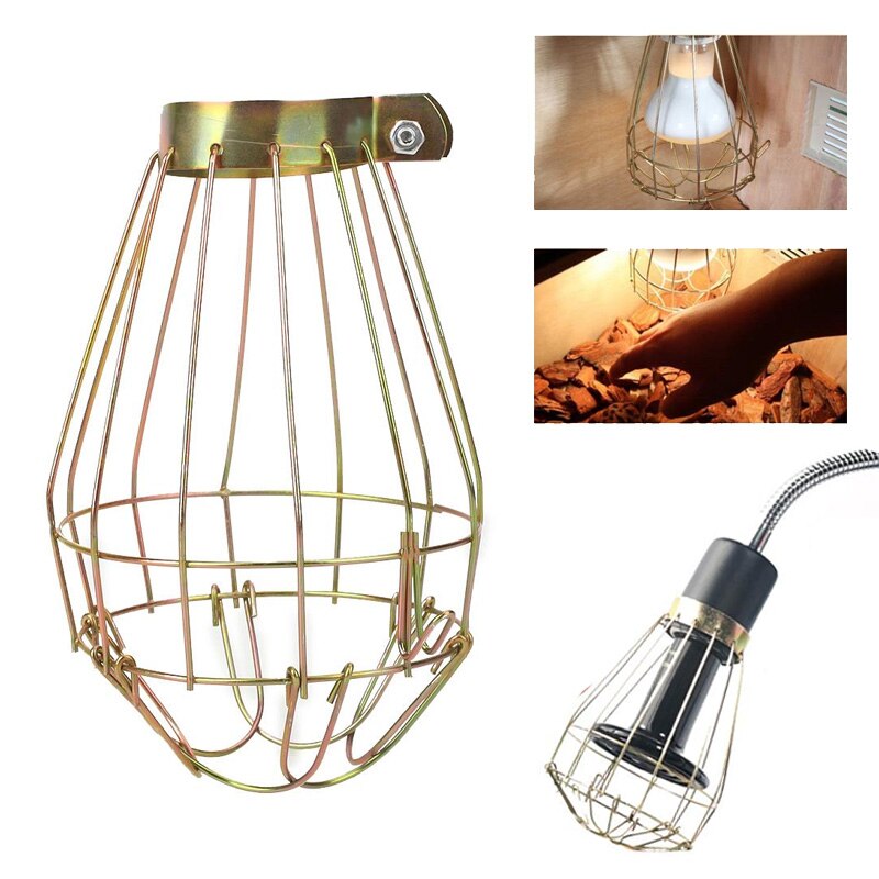 Lampenkap lampenkap verlichtingsonderdelen koperen anti-verbranding thuis huishoudelijk explosieveilig verwijderbaar 10 * 14cm reptielenvoorziening