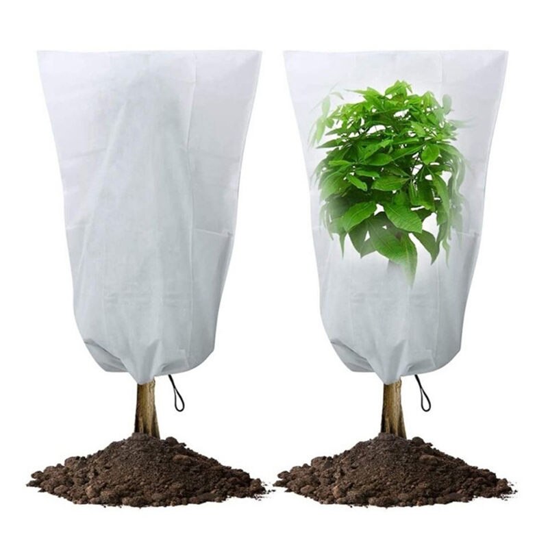 Cubierta de planta cálida para invierno, arbusto de árbol, bolsa protectora de plantas, protección contra heladas para patio, plantas de jardín, árbol pequeño contra el frío U2: 60x80cm