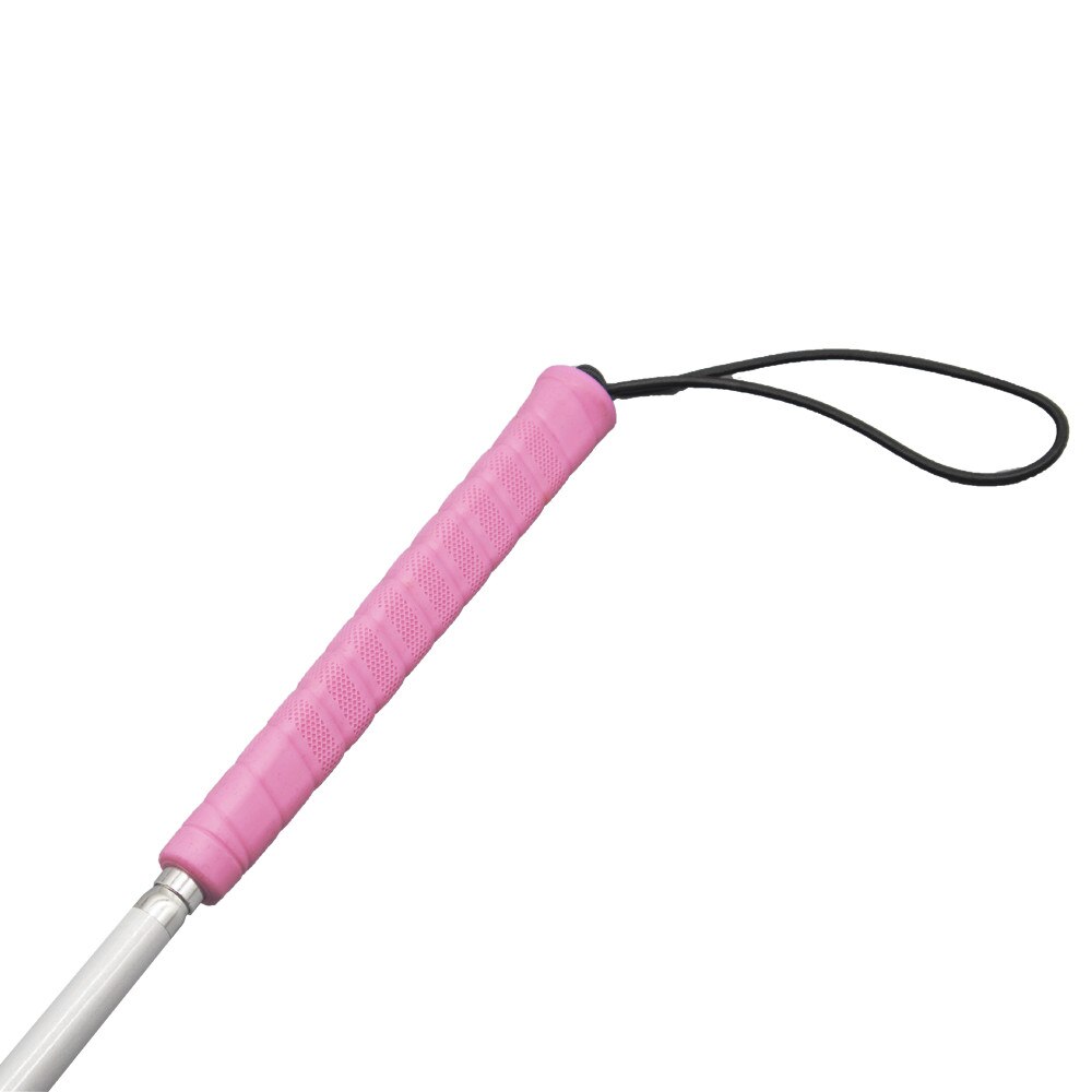 120 cm – 155 cm Blindenlangstock,weiße Stock,Faltlangstock mit Kautschukgriff, 6-teilig, mit 2 Kunststoffspitze 6PEA-PIK