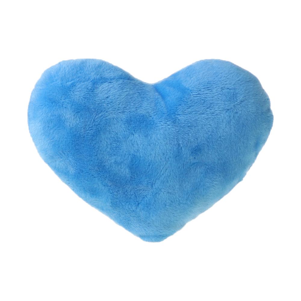 15cm hjerteform dekorativ kastepude pp bomuld blød dukke elsker: Blå