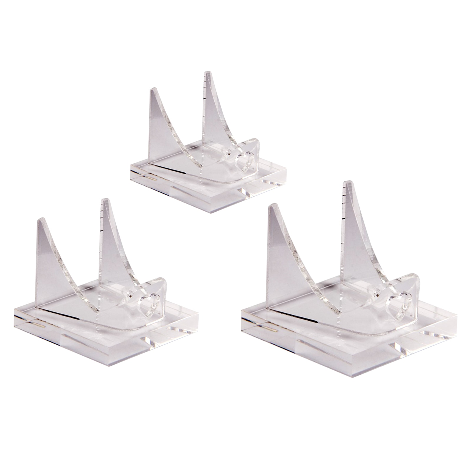 Acrylic Holder, Display Stand for Mineral Specimens Rocks Gemstone Geode Home Office Decoration