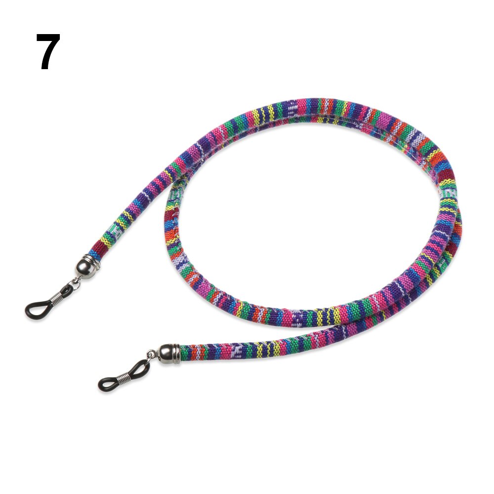 Grob Baumwolle Seil Bohemain stil Gläser Kette Ethnische Bunte Lesebrille Schnur Halter Maske Anti-verloren Seil Wandern Werkzeug: 7
