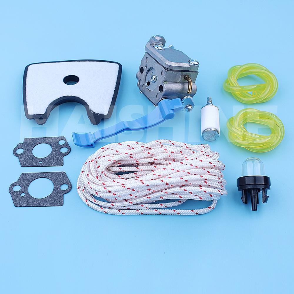 Kit d'entretien de carburateur pour Husqvarna 125B 125BX 125BVX 28cc 2-Cycle souffleur de feuilles tirer la corde Zama C1Q-W37 pièce de rechange