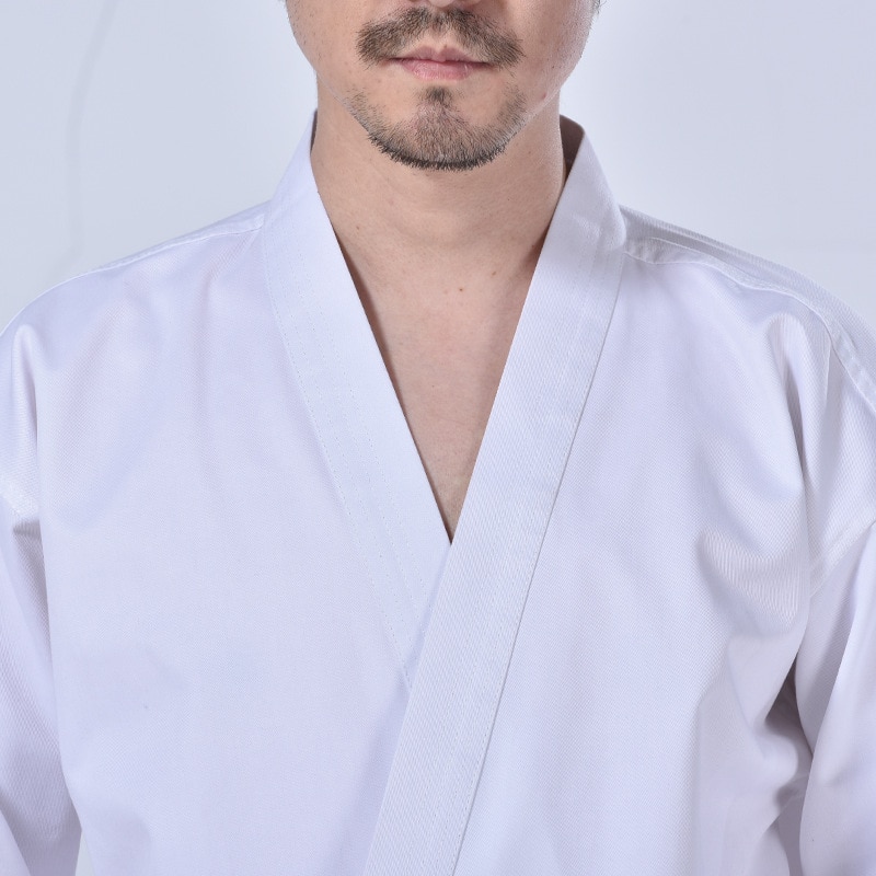 Ropa de Karate para niños adultos ropa de Judo para hombres y mujeres ropa de entrenamiento de boxeo uniforme de algodón de Judo Taekwondo