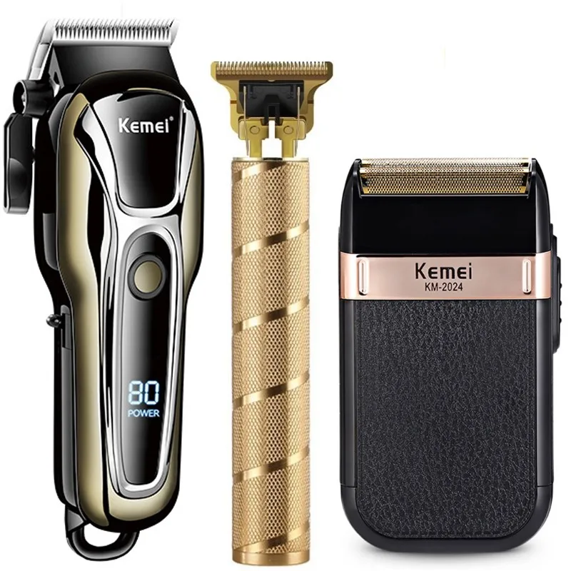 Kemei Hårklipper for Menn - Trådløs Elektrisk Barbermaskin - Profesjonell Trimmer: Default Title